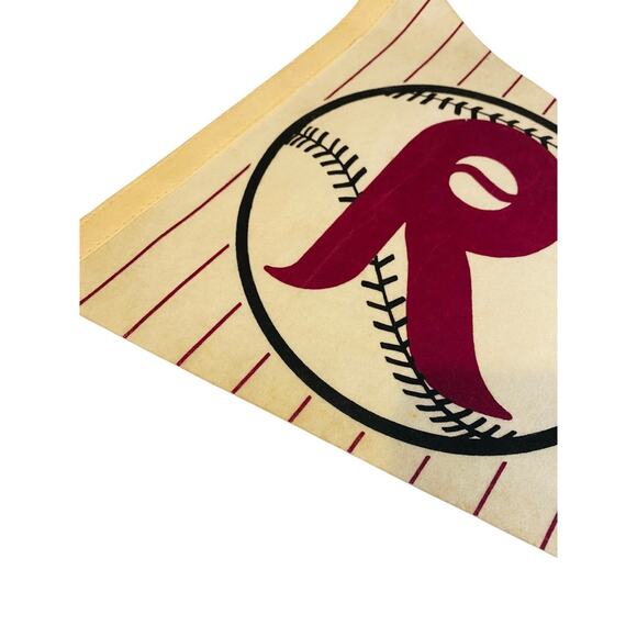 1980s 29 Inch Reading Phillies Pennant Souvenir Felt Flag Baseball - Picture 2 of 8